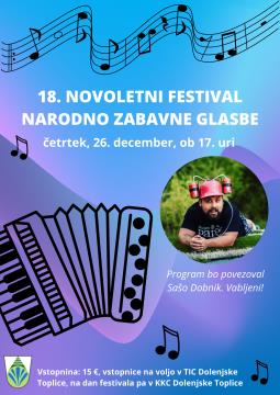 18. NOVOLETNI FESTIVAL NARODNO ZABAVNE GLASBE DOLENJSKE TOPLICE