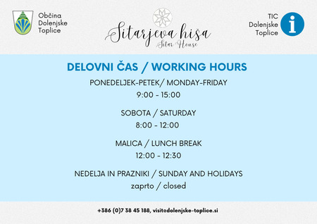 Fotografija: delovni čas TIC / TIC working hours
