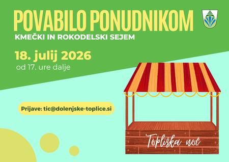 Fotografija: vabilo ponudnikom na kmečki tržnici